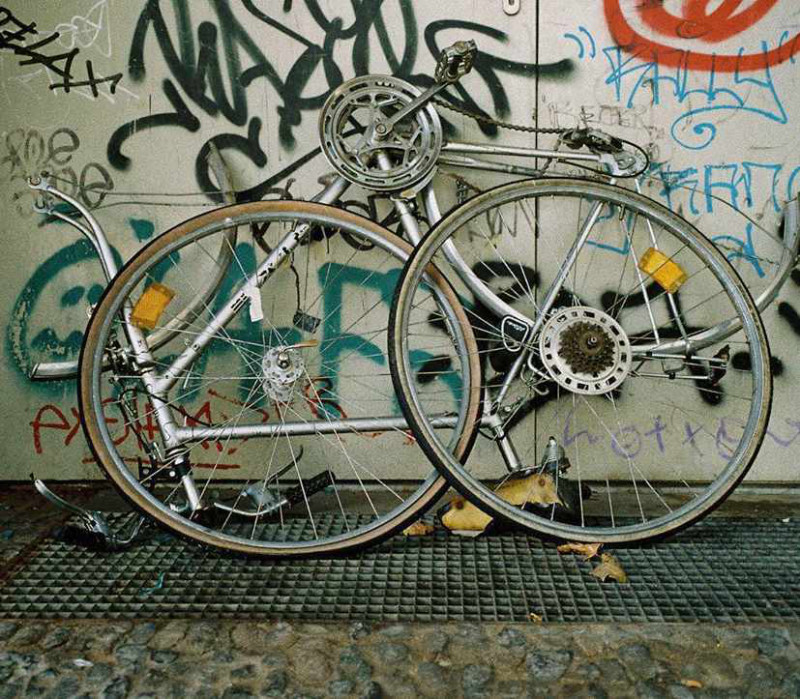 broken bicycle