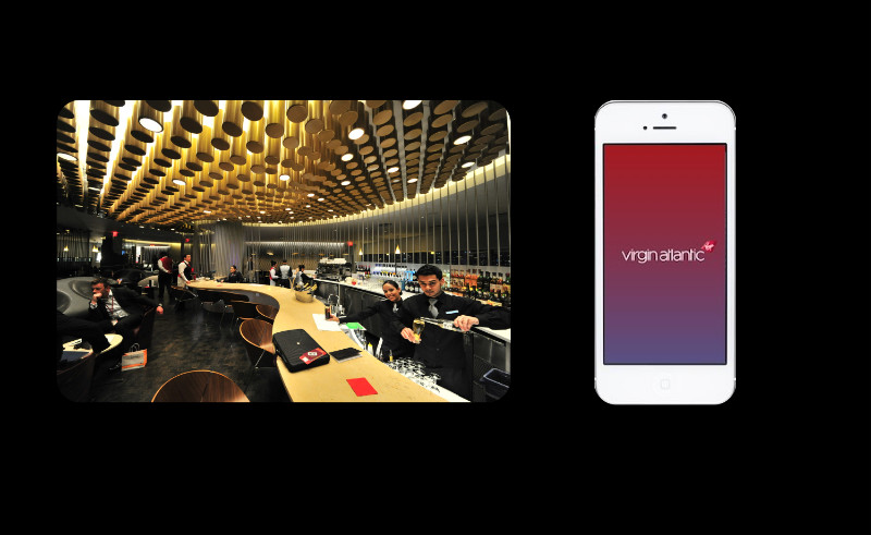 Image of Virgin Atlantic Lounge and app