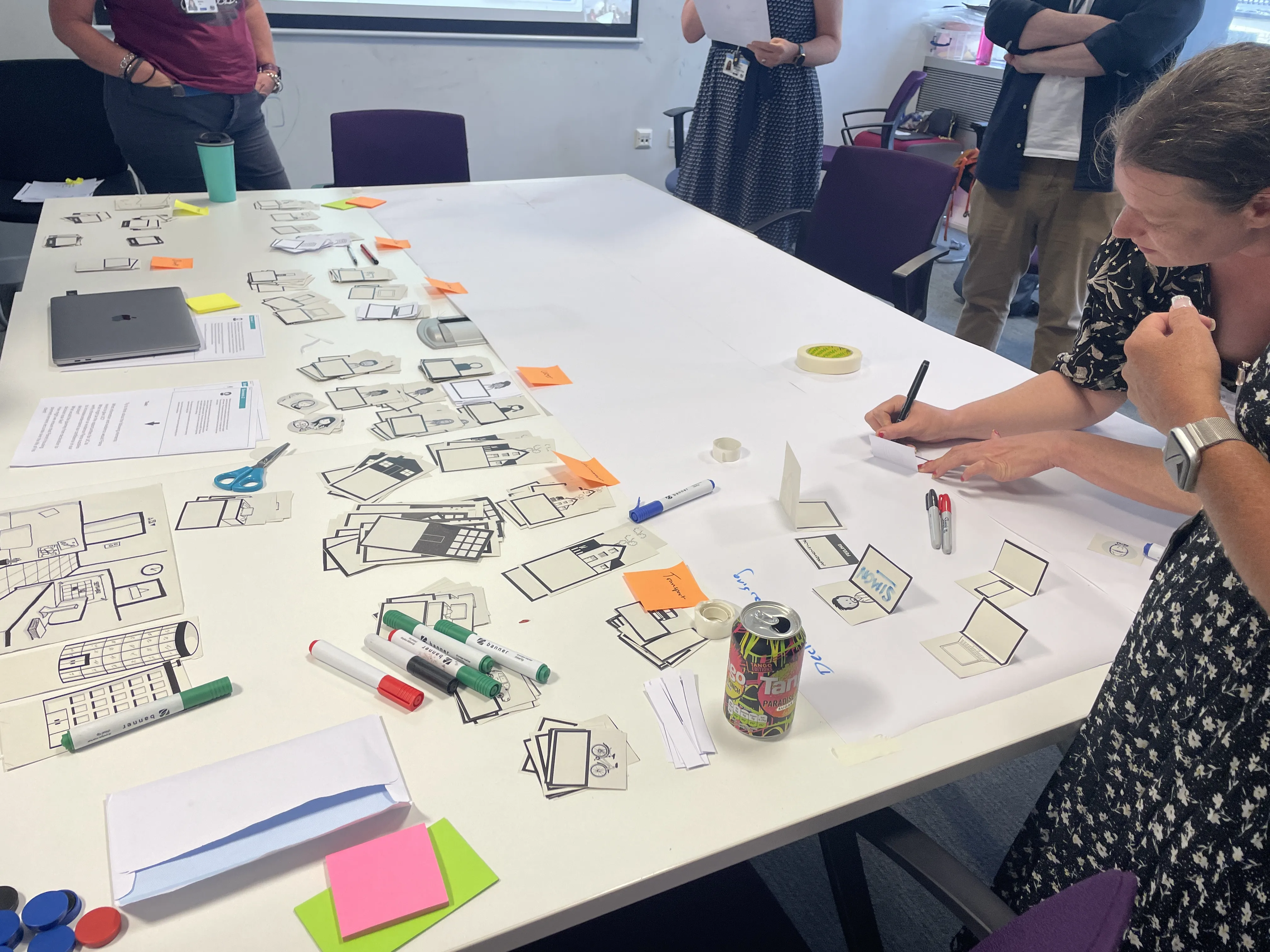 Multi-stakeholder workshop session exploring Universal Credit service design challenges